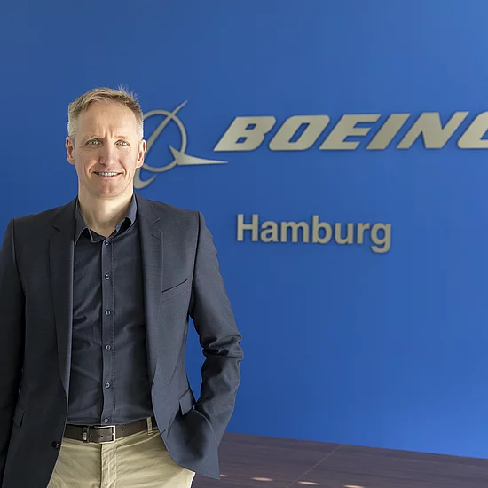Bernd Niewels, Standortleiter von Boeing Distribution Services in Henstedt-Ulzburg.